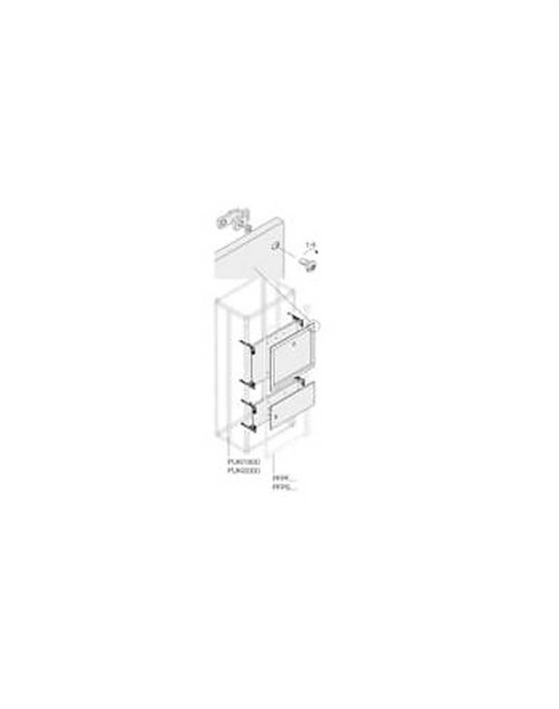 ABB 1STQ Series Pickled Steel Sheet Installation Kit for Use with Modular Boards - System Pro E Power 580 mm x 250 mm x