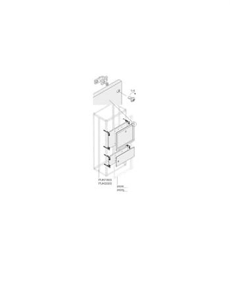ABB 1STQ Series Pickled Steel Sheet Installation Kit for Use with Modular Boards - System Pro E Power 250 mm x 250 mm x