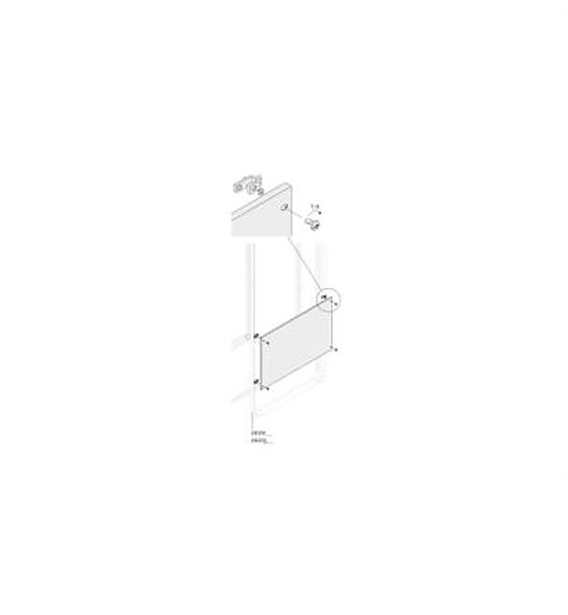 ABB PPFB Series RAL 7035 Light Grey Pickled Steel Sheet Blind, 735 mm H, 590mm W, 590 mm D, 590 mm L, for Use with