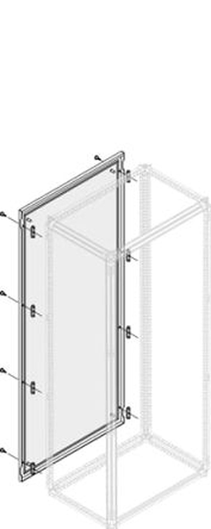 ABB 1STQ Series Pickled Steel Sheet Side Panel for Use with Modular Boards - System Pro E Power 2004 mm x 2 m x 600mm