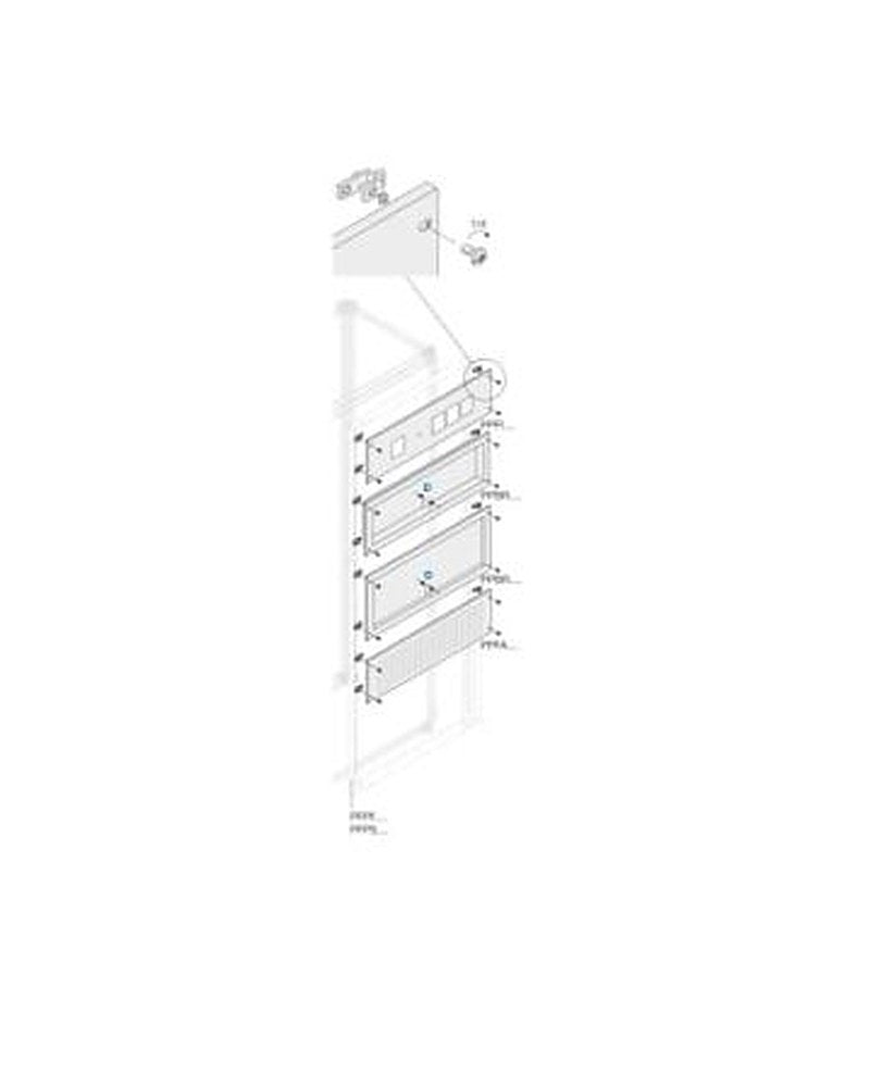 ABB PPBR Series Pickled Steel Sheet Panel for Use with Main Distribution Boards x 800 mm x 800mm