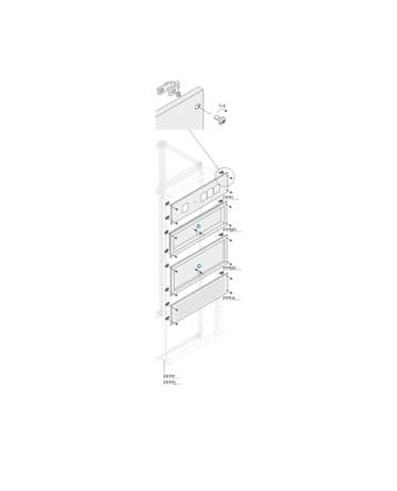 ABB PPBR Series Pickled Steel Sheet Panel for Use with Main Distribution Boards x 400 mm x 400mm