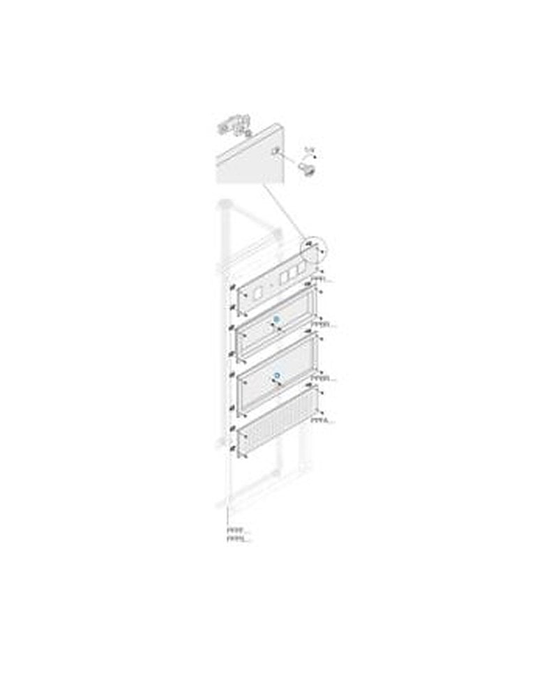 ABB Pickled Steel Sheet Panel for Use with Main Distribution Boards 200 mm x 1 m x 1m