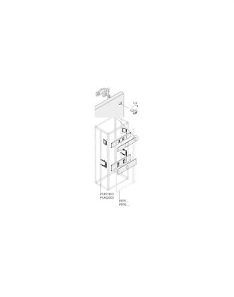 ABB Pickled Steel Sheet Assembly Kit for Use with Main Distribution Boards 570 mm x 45 mm x 190mm