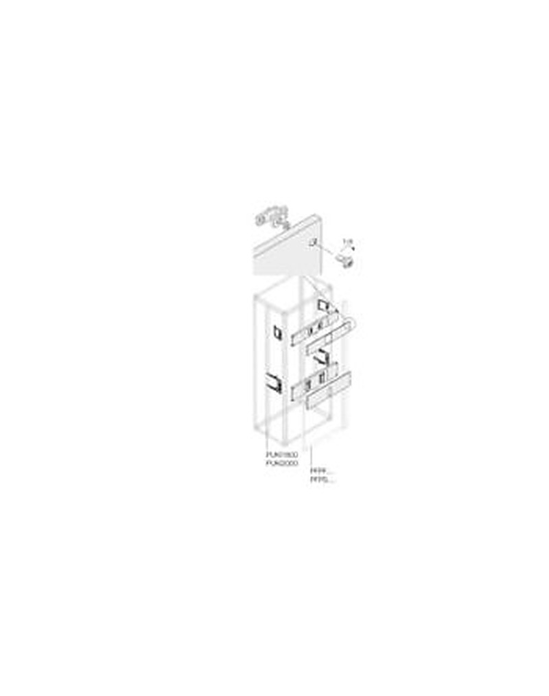 ABB Pickled Steel Sheet Assembly Kit for Use with Main Distribution Boards 250 mm x 400 mm x 400mm