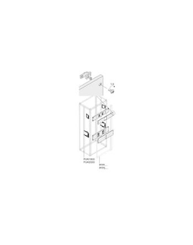 ABB Pickled Steel Sheet Assembly Kit for Use with Main Distribution Boards 575 mm x 60 mm x 240mm