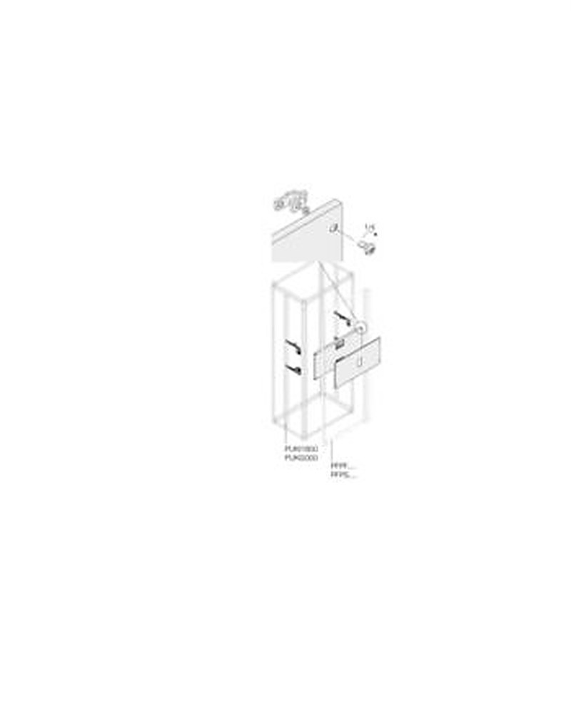ABB Pickled Steel Sheet Assembly Kit for Use with Main Distribution Boards 300 mm x 600 mm x 600mm