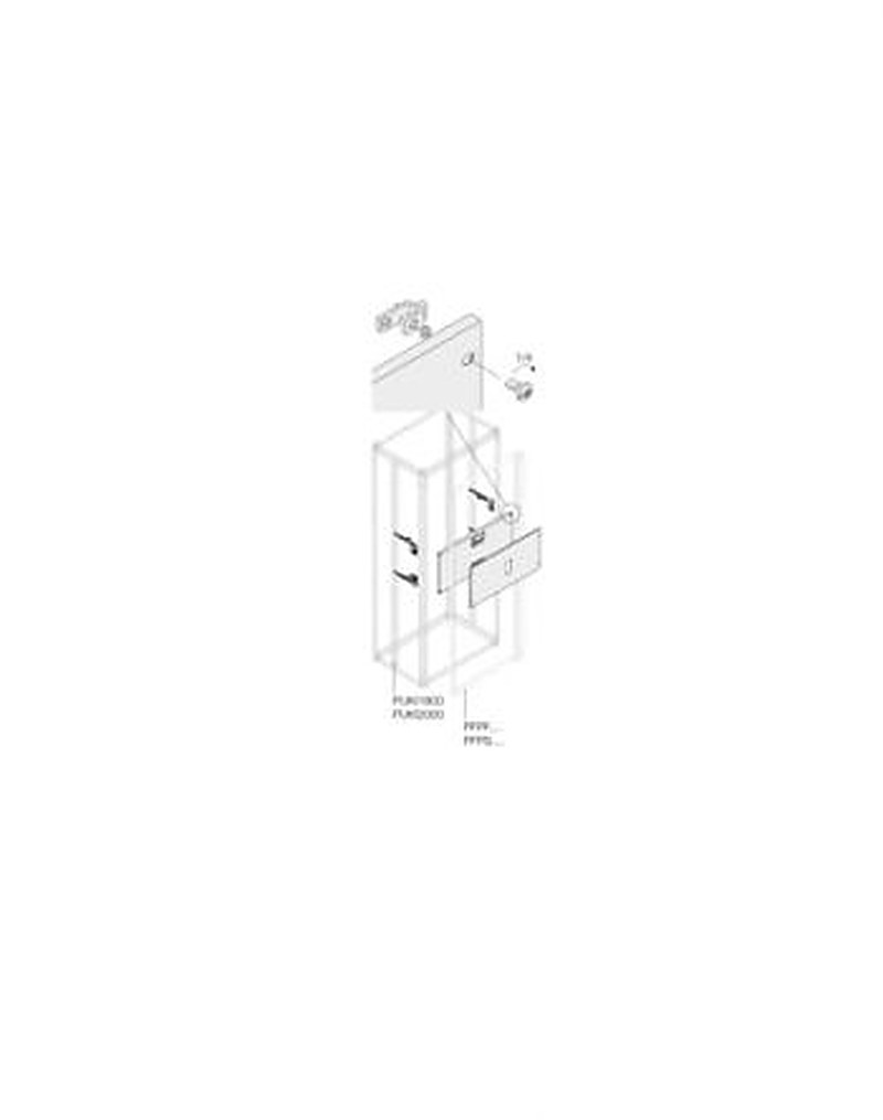 ABB Pickled Steel Sheet Assembly Kit for Use with Main Distribution Boards 300 mm x 600 mm x 600mm