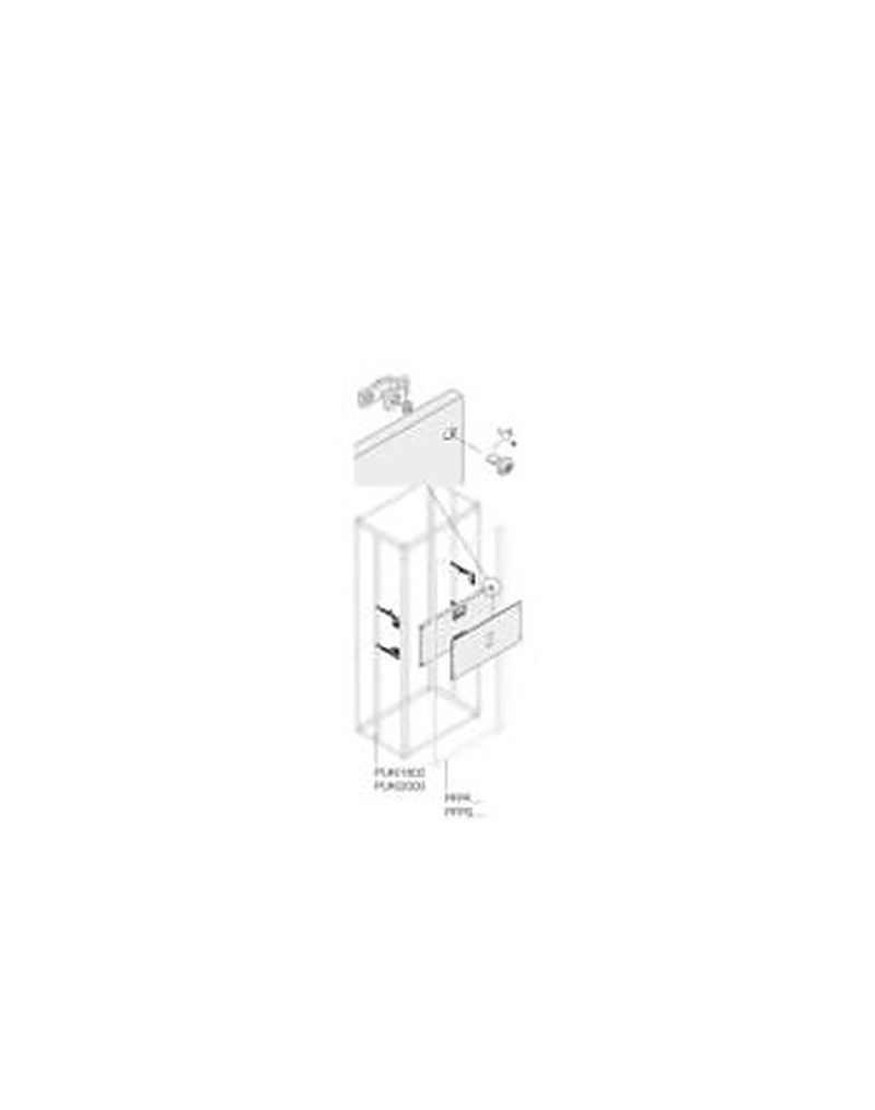 ABB Pickled Steel Sheet Assembly Kit for Use with Main Distribution Boards 300 mm x 600 mm x 600mm