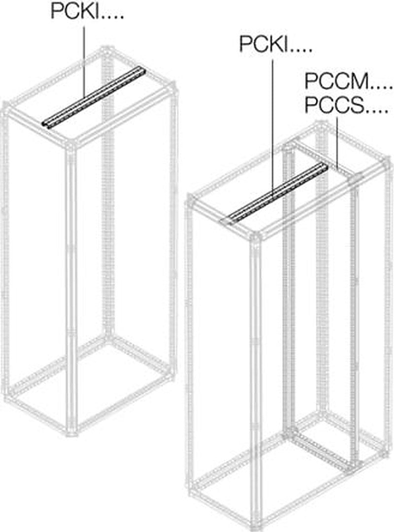 ABB PCKI Series Galvanised Steel Support Rail, 1.01m W, 40 mm H, 40 mm D, 71 mm L For Use With PCKI1000