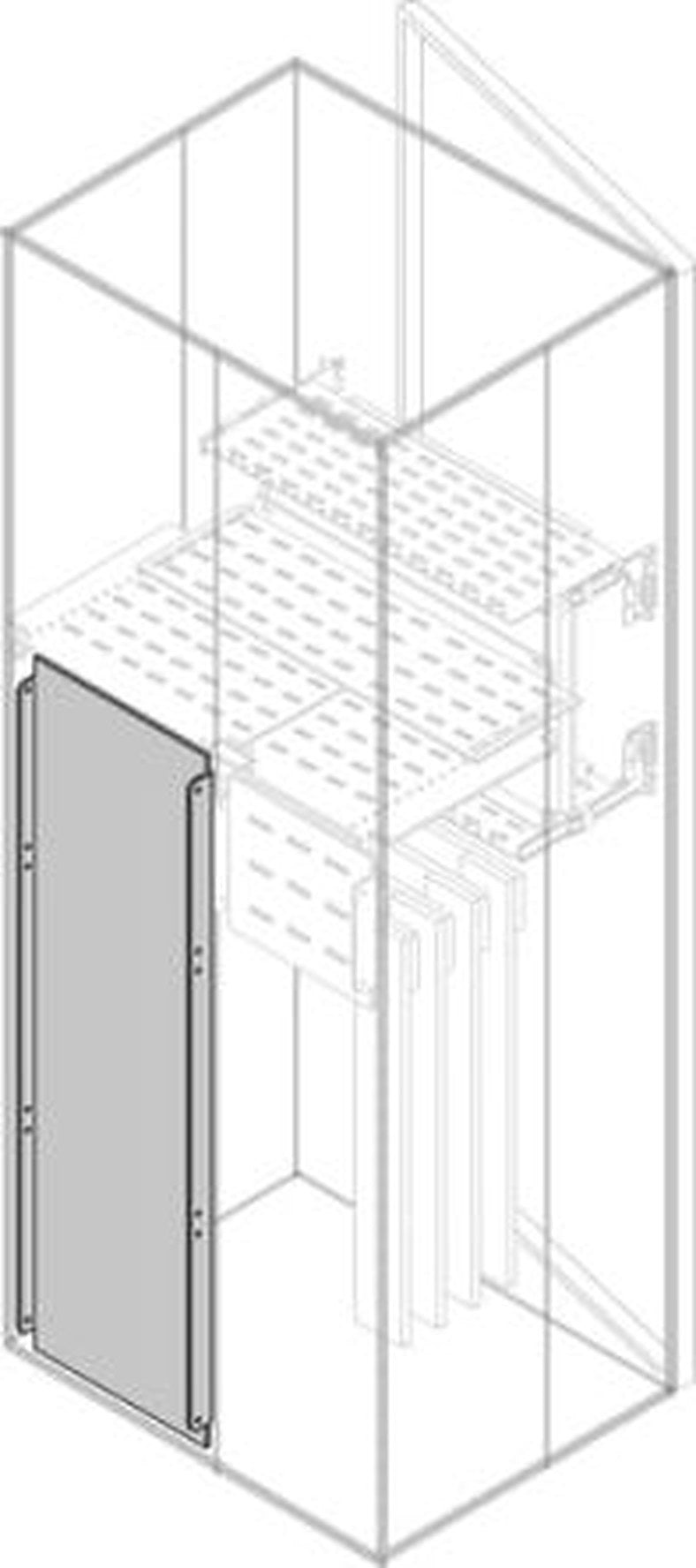 ABB PRVS Series Pickled Steel Sheet Assembly Plate for Use with Modular Boards - System Pro E Power 995 mm x 995 mm x