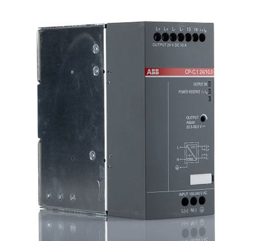 ABB CP-C.1 Switched Mode DIN Rail Power Supply 300 V dc, 264V ac AC/DC Input 24V dc, 10 A Output DC 240 W