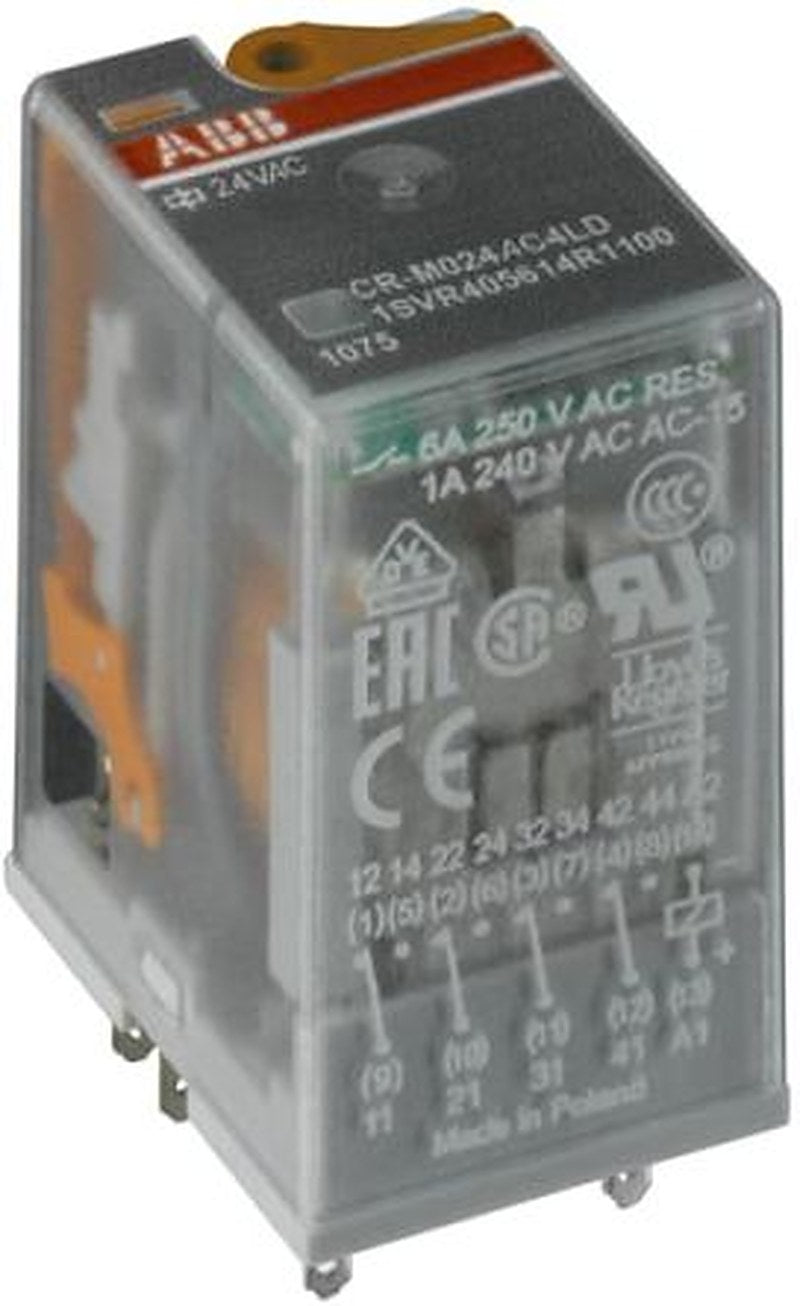 ABB CRM Series Interface Relay, DIN Rail, 230V ac Coil, 3CO (SPDT)