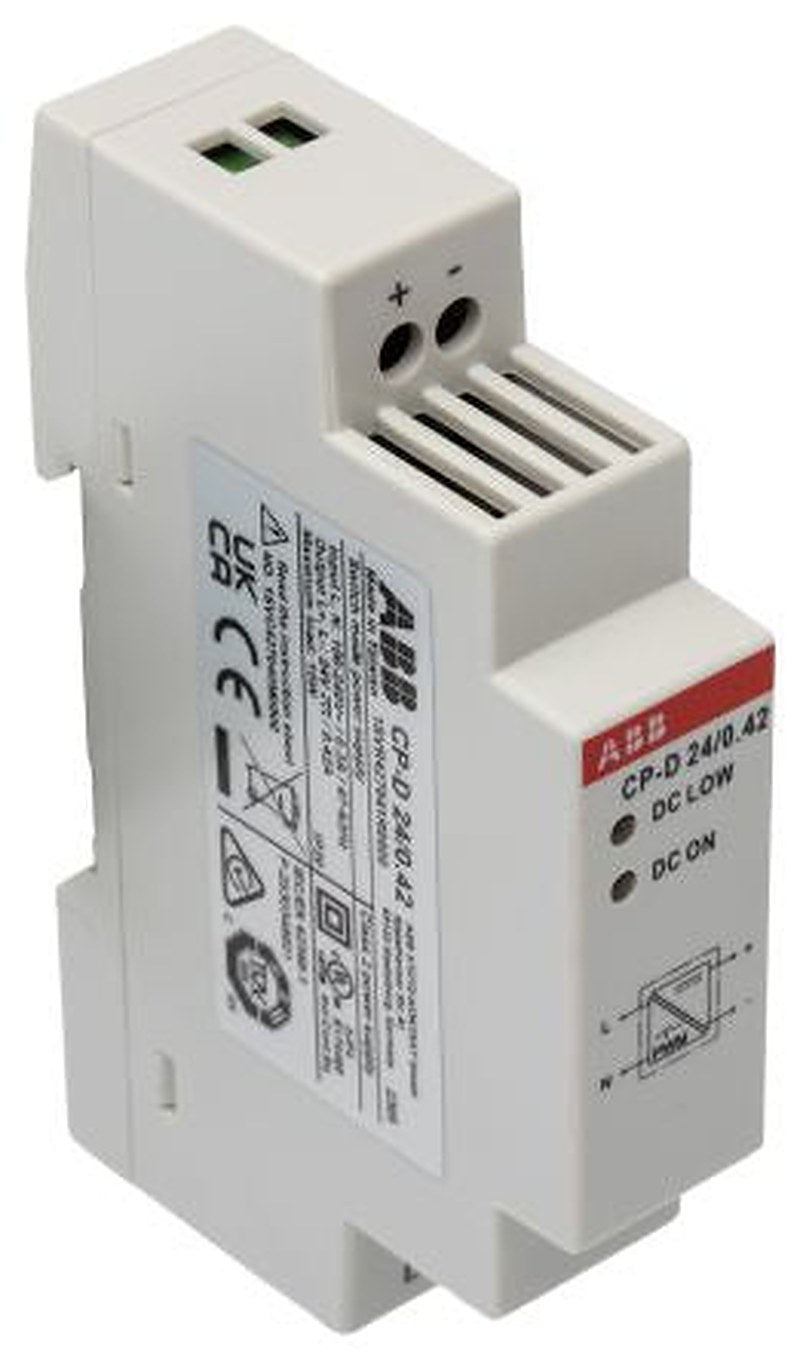 ABB CP-D Switched Mode DIN Rail Power Supply 240V ac AC Input 24V dc, 420 mA Output DC 10 W