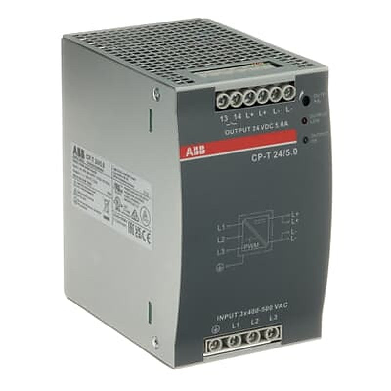 ABB CPT Switched Mode DIN Rail Power Supply 820 V dc, 575V ac AC/DC Input 24V dc, 5 A Output DC 120 W