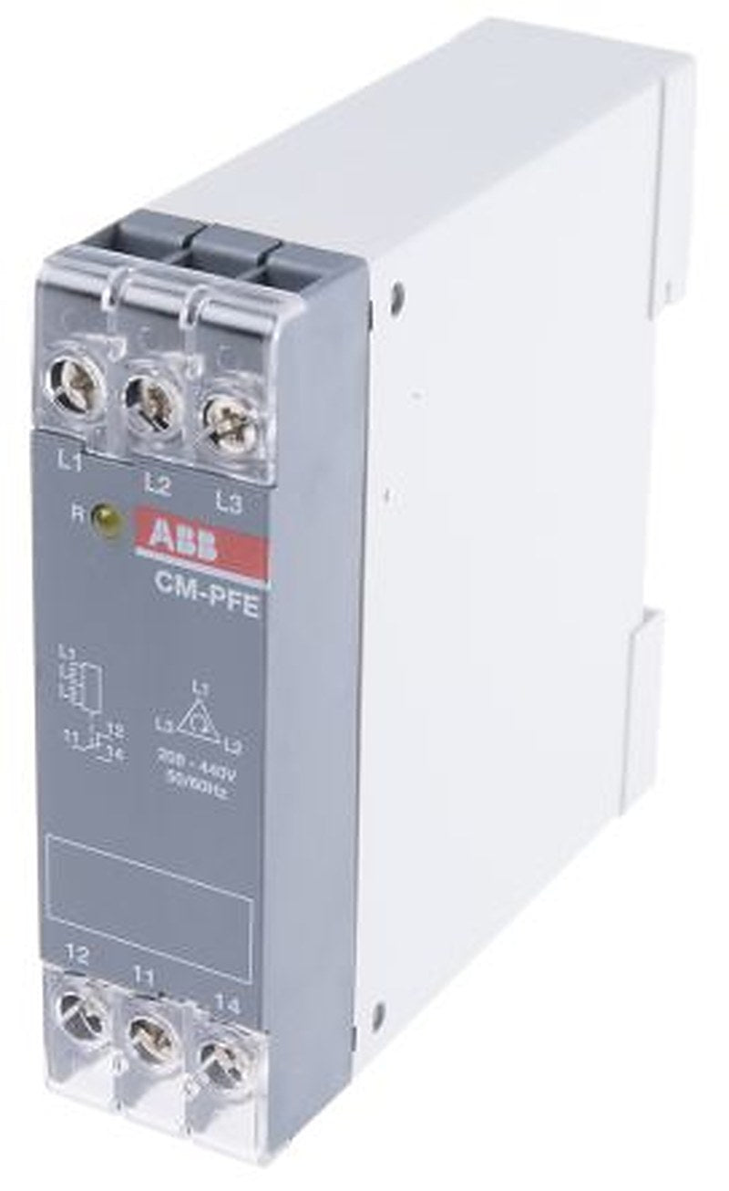 ABB Monitoring Relay, 3 Phase, 208/440 V ac Monitor Range, SPDT, DIN Rail, 440V ac