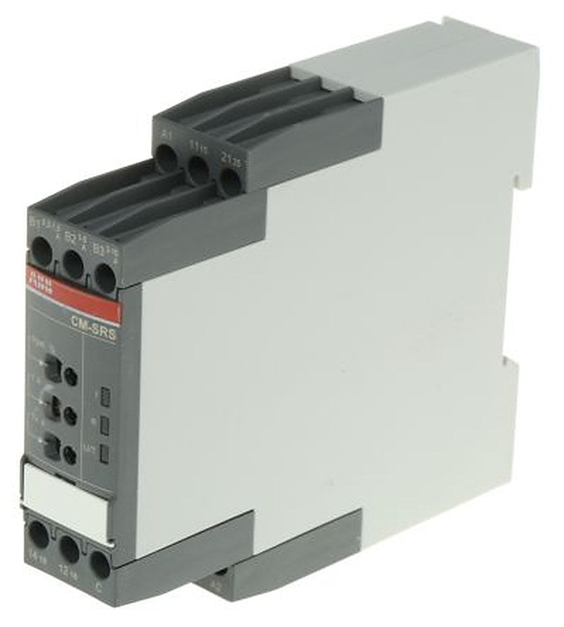 ABB Monitoring Relay, 1 Phase, DPDT, DIN Rail, 0.3A to 15A, 240 V dc, 240V ac