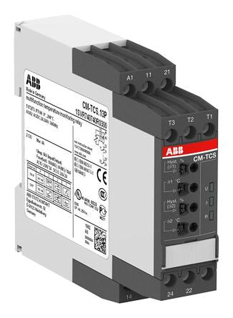 ABB Monitoring Relay, 3 Phase, SPDT, DIN Rail, 24 V dc 24V ac, 240 V ac