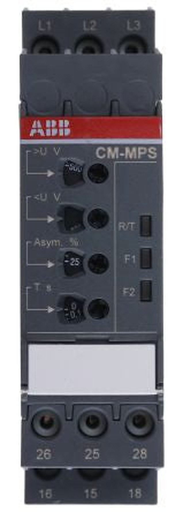ABB Monitoring Relay, 3 Phase, DPDT, DIN Rail, 240V ac 240 V dc