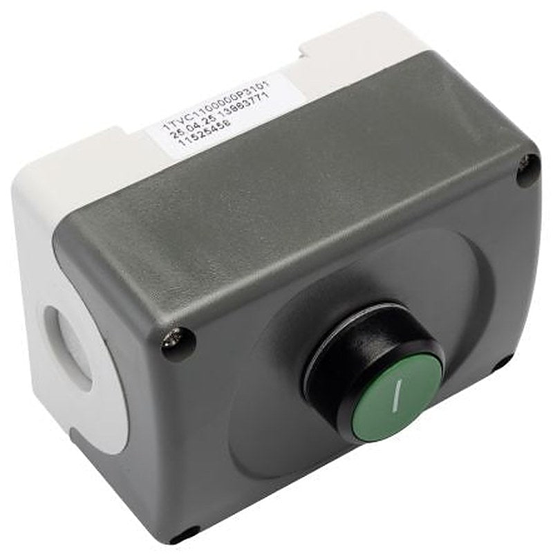ABB Enclosed Push Button, Plastic, Green, IP66