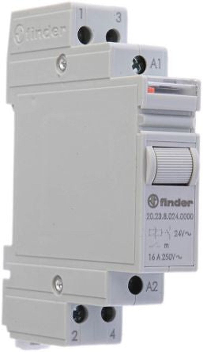 Finder DIN Rail Modular Step Relay, 24V ac Coil, 16A