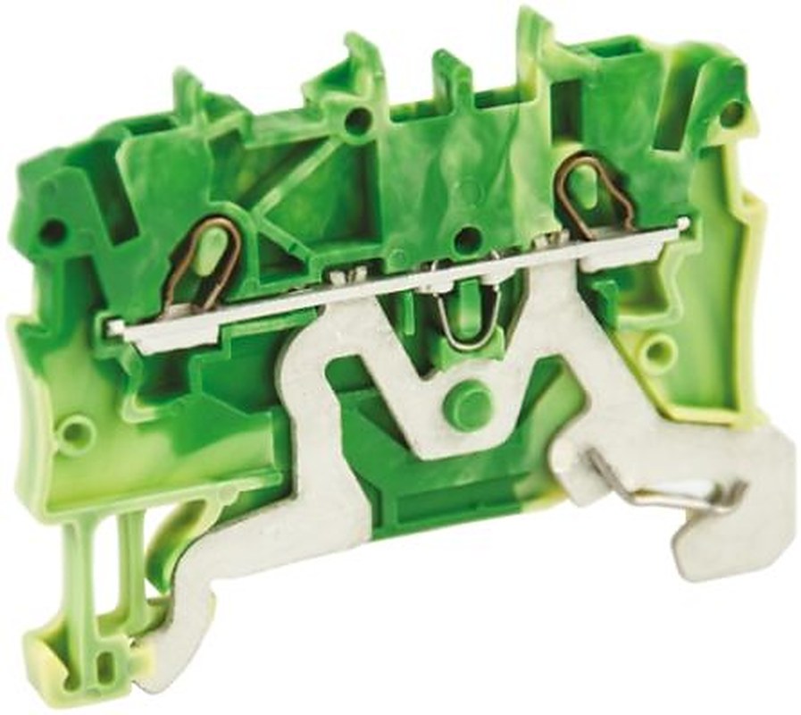 WAGO 2000-1207 Earth Terminal Block Green, Yellow, 1mm², 1-Level, Cage Clamp, IECEx/ATEX