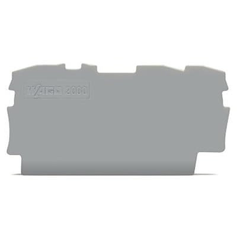 WAGO TOPJOB S Series End & Intermediate Plate for Use with DIN Rail Terminal Block
