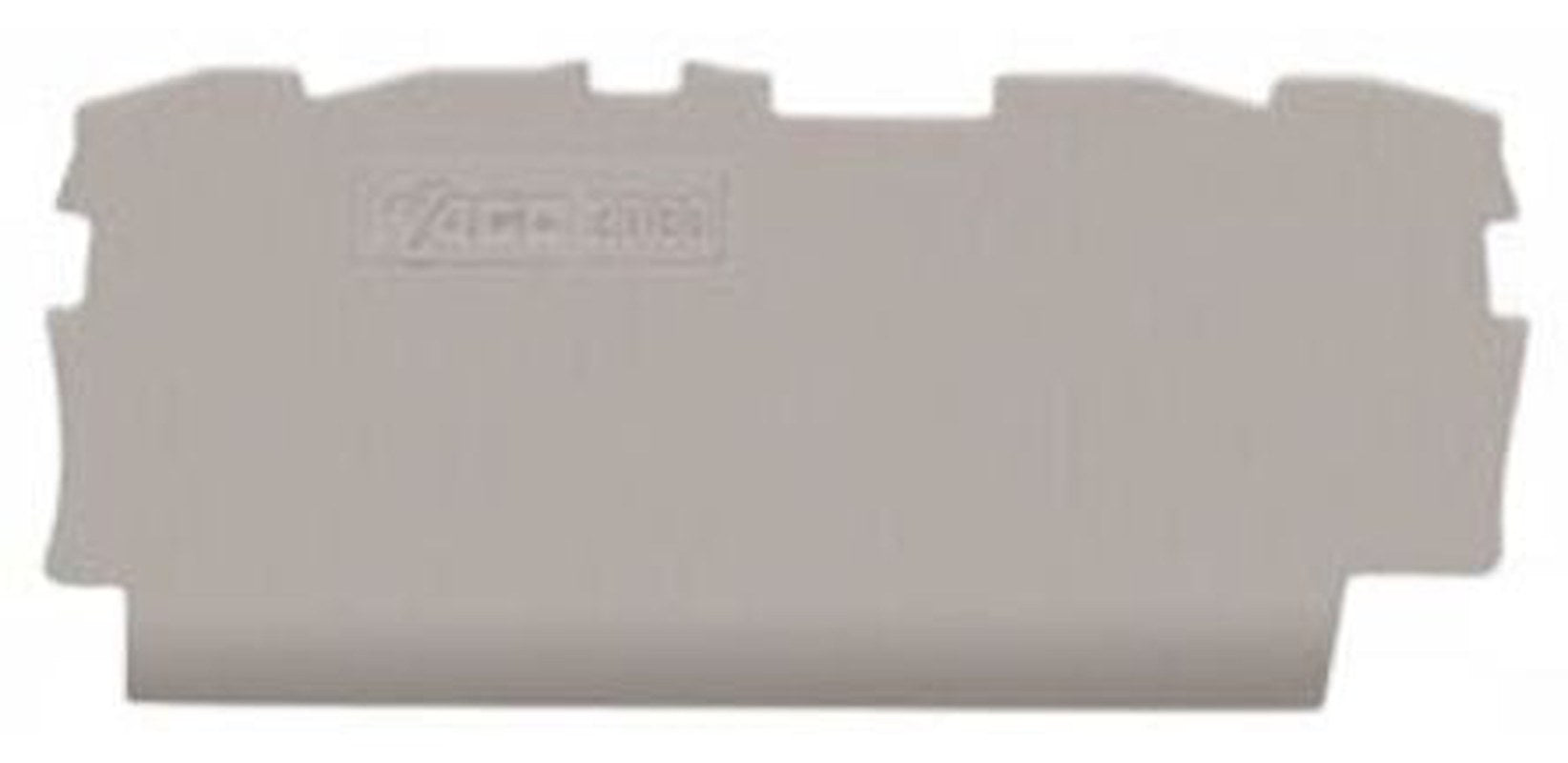 WAGO End & Intermediate Plate for Use with 2000 Series Terminal Blocks