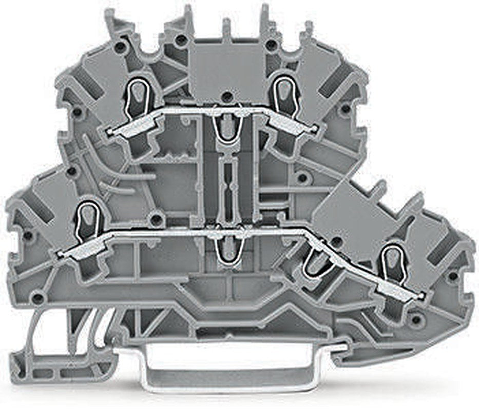 WAGO 2000-2201 DIN Rail Terminal Block Grey, 1mm², 2-Level, Cage Clamp, ATEX, IECEx