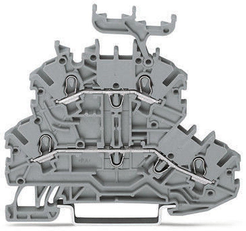 WAGO 2000-2231 Feed Through Terminal Block Grey, 1mm², 2-Level, Cage Clamp, IECEx, ATEX