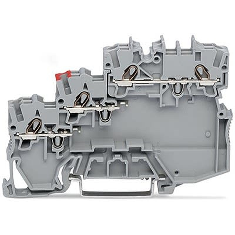 WAGO 2000-5310/101-000 TOPJOB S Series DIN Rail Terminal Block Grey, 1mm², 3-Level, Cage Clamp