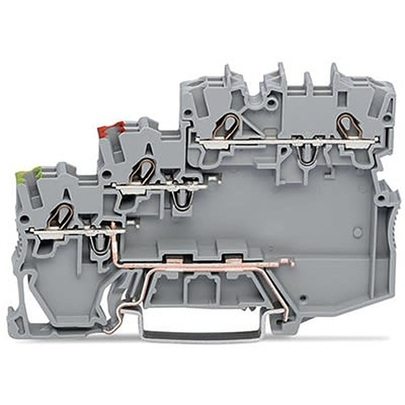 WAGO TOPJOB S Series DIN Rail Terminal Block Grey, 1mm², 3-Level, Cage Clamp