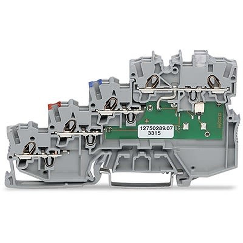 WAGO TOPJOB S Series DIN Rail Terminal Block Grey, 1mm², 4-Level, Cage Clamp