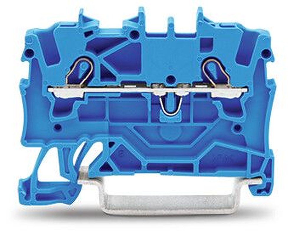 WAGO 2001-1204 Feed Through Terminal Block Blue, 1.5mm², 1-Level, Cage Clamp, IECEx, ATEX