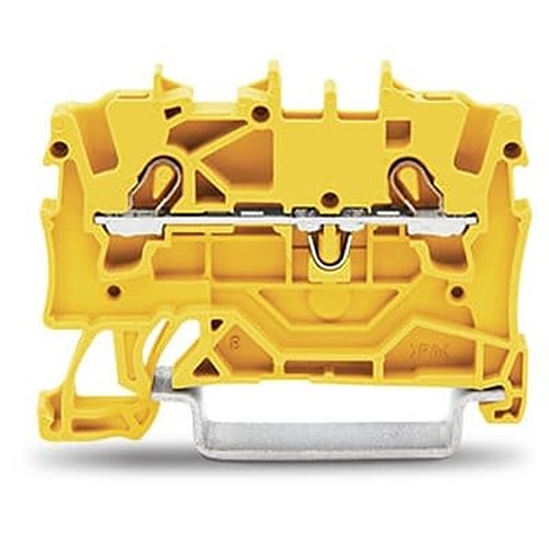 WAGO TOPJOB S Series DIN Rail Terminal Block Yellow, 1.5mm², 1-Level, Cage Clamp, ATEX, EAC Ex, IECEx