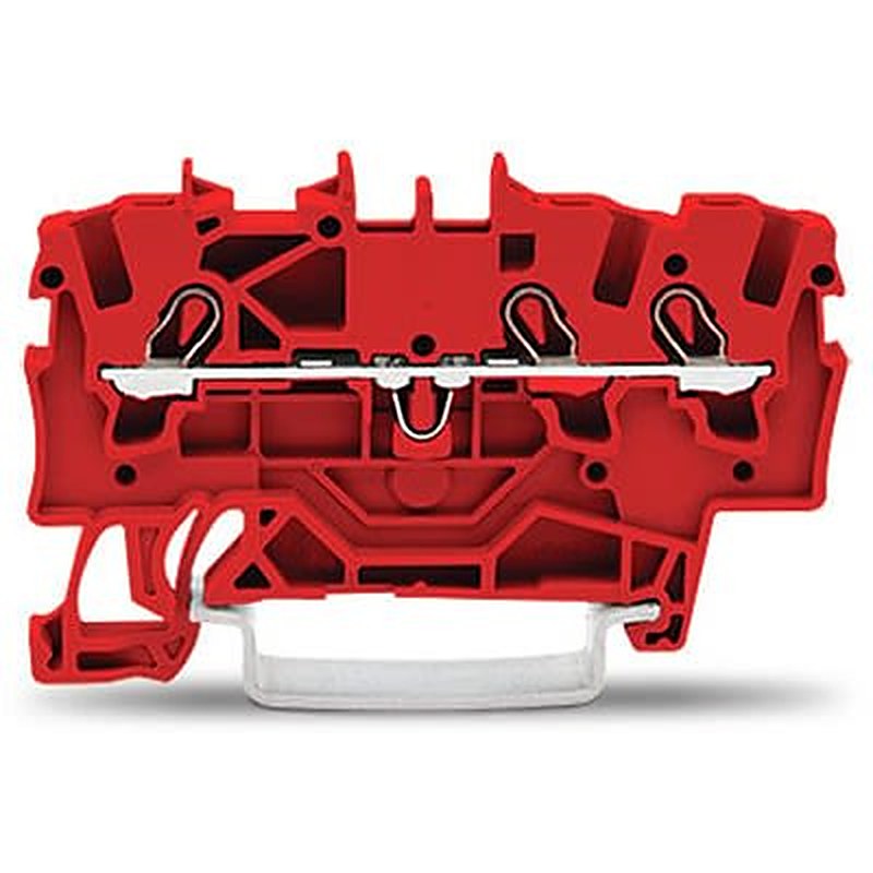 WAGO TOPJOB S Series DIN Rail Terminal Block Red, 1.5mm², 1-Level, Cage Clamp, ATEX, EAC Ex, IECEx