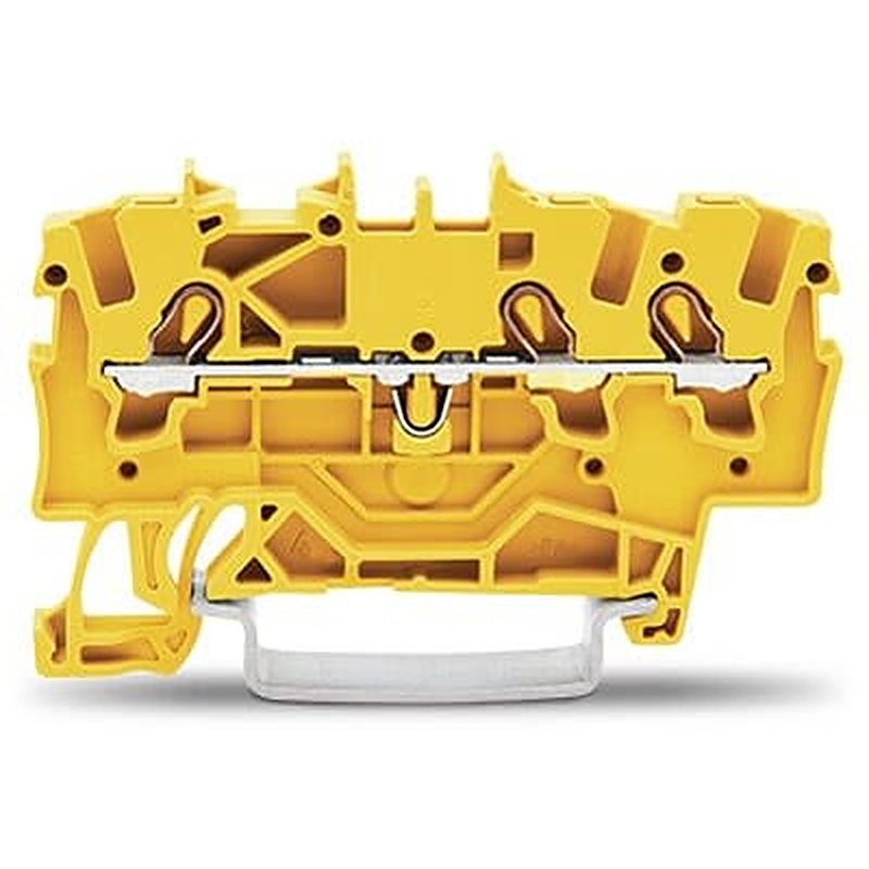 WAGO TOPJOB S Series DIN Rail Terminal Block Yellow, 1.5mm², 1-Level, Cage Clamp, ATEX, EAC Ex, IECEx