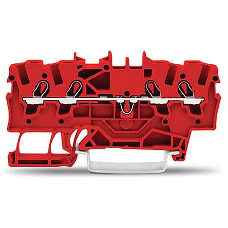 WAGO TOPJOB S Series DIN Rail Terminal Block Red, 1.5mm², 1-Level, Cage Clamp, EAC Ex, ATEX, IECEx
