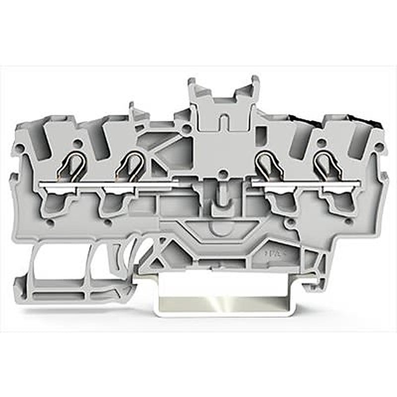 WAGO 2001-1441 TOPJOB S Series DIN Rail Terminal Block Grey, 1.5mm², 1-Level, Cage Clamp, ATEX, EAC Ex, IECEx