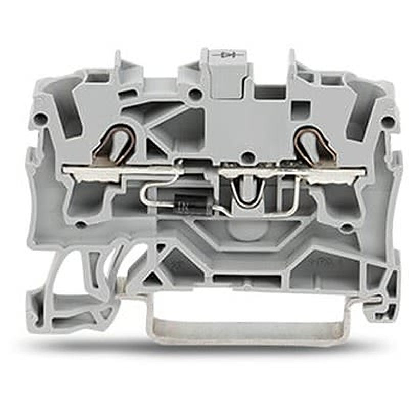 WAGO TOPJOB S Series DIN Rail Terminal Block Grey, 2.5mm², 1-Level, Cage Clamp
