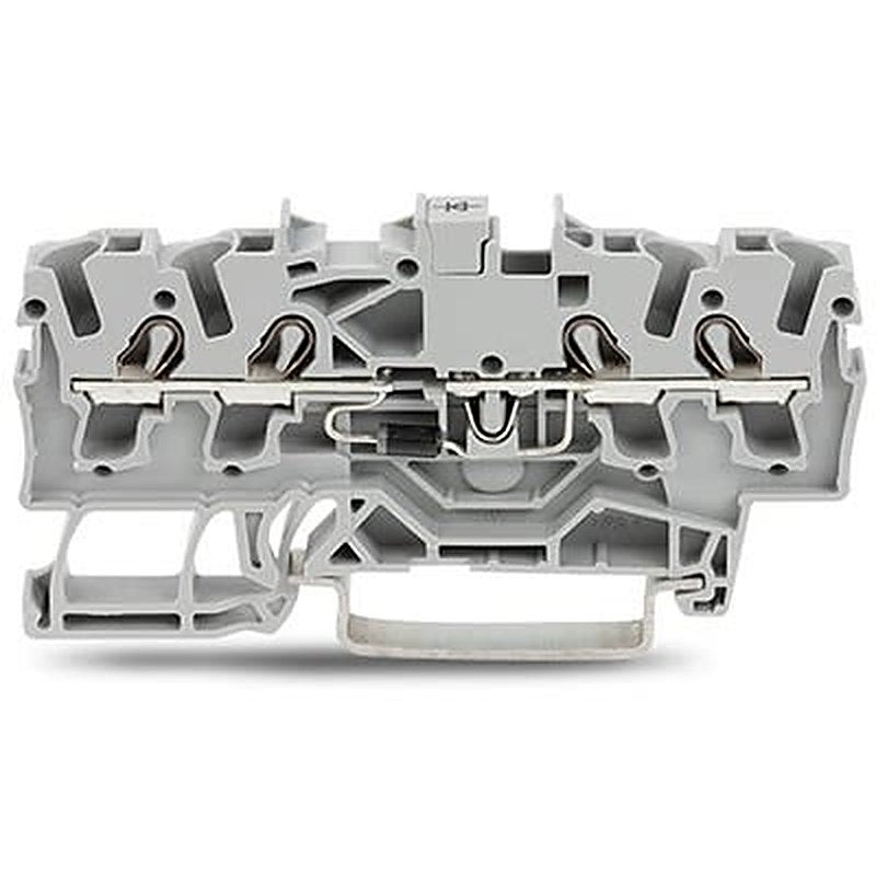WAGO TOPJOB S Series Component Terminal Block Grey, 2.5mm², 1-Level, Push-in