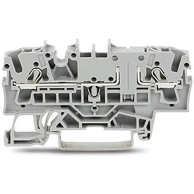 WAGO 2002-1601 TOPJOB S Series DIN Rail Terminal Block Grey, 2.5mm², 1-Level, Push-in, IECEx/ATEX/CSA