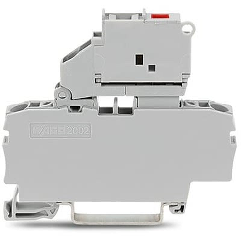 WAGO TOPJOB S Series Fuse Terminal Block Grey, 2.5mm², 1-Level Fused, Push-in, IECEx/ATEX/CSA