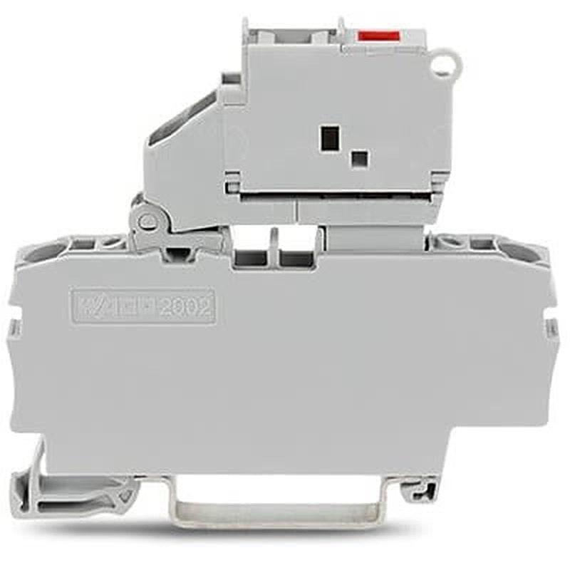 WAGO TOPJOB S Series Fuse Terminal Block Grey, 2.5mm², 1-Level Fused, Push-in, IECEx/ATEX/CSA