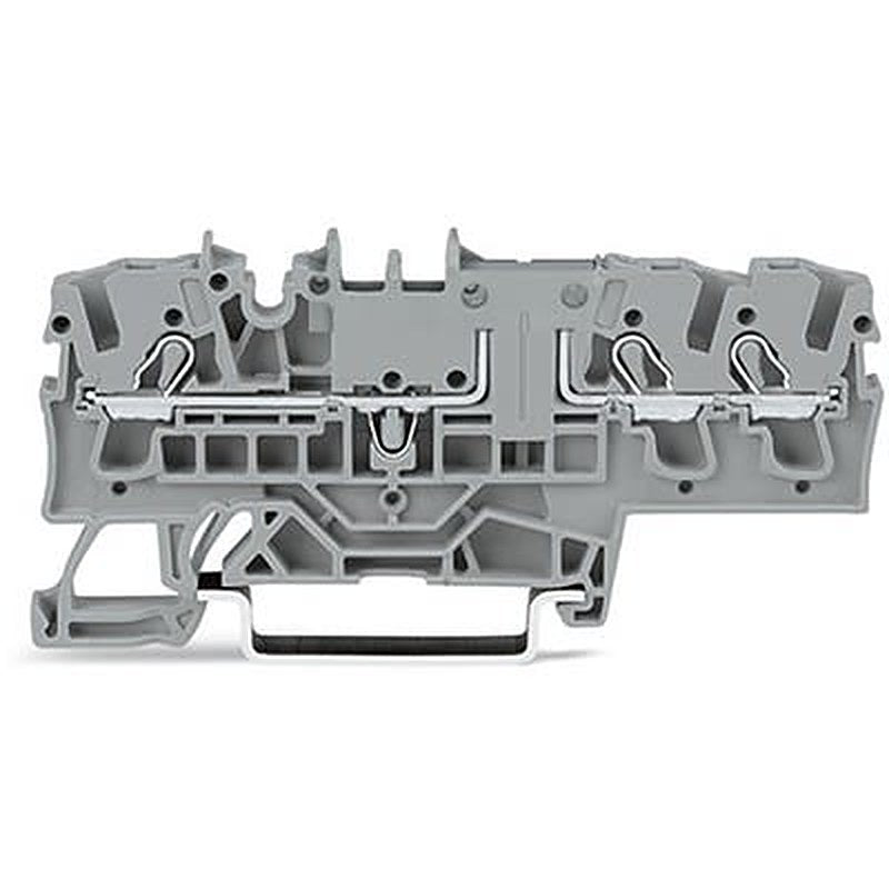 WAGO 2002-1701 TOPJOB S Series DIN Rail Terminal Block Grey, 2.5mm², 1-Level, Push-in, IECEx/ATEX/CSA