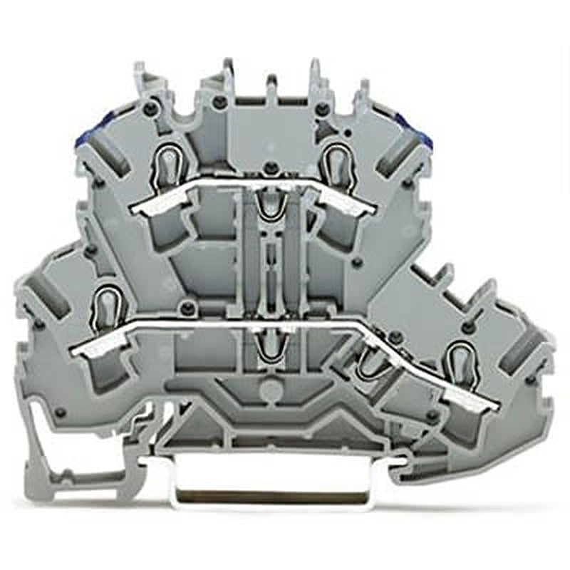 WAGO 2002-2203 TOPJOB S Series Double Level Terminal Block Grey, 2.5mm², 2-Level, Push-in, IECEx/ATEX/CSA