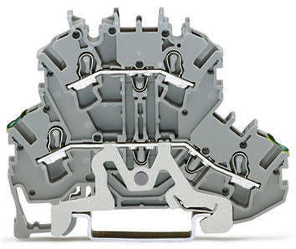 WAGO 2002-2227 Feed Through Terminal Block Grey, 2.5mm², 2-Level, Cage Clamp, IECEx, ATEX