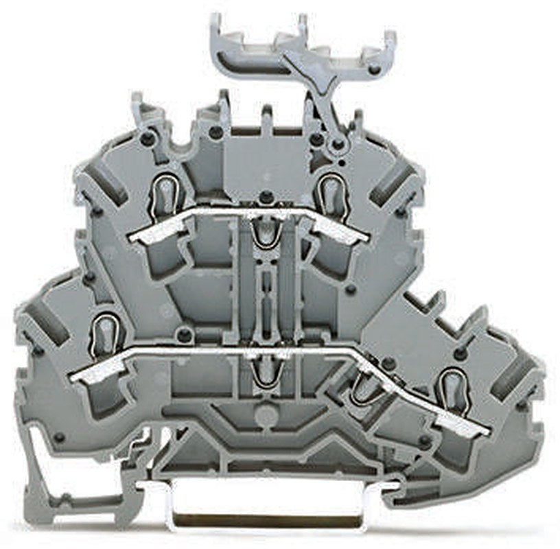 WAGO 2002-2231 Feed Through Terminal Block Grey, 2.5mm², 2-Level, Cage Clamp, ATEX, IECEx