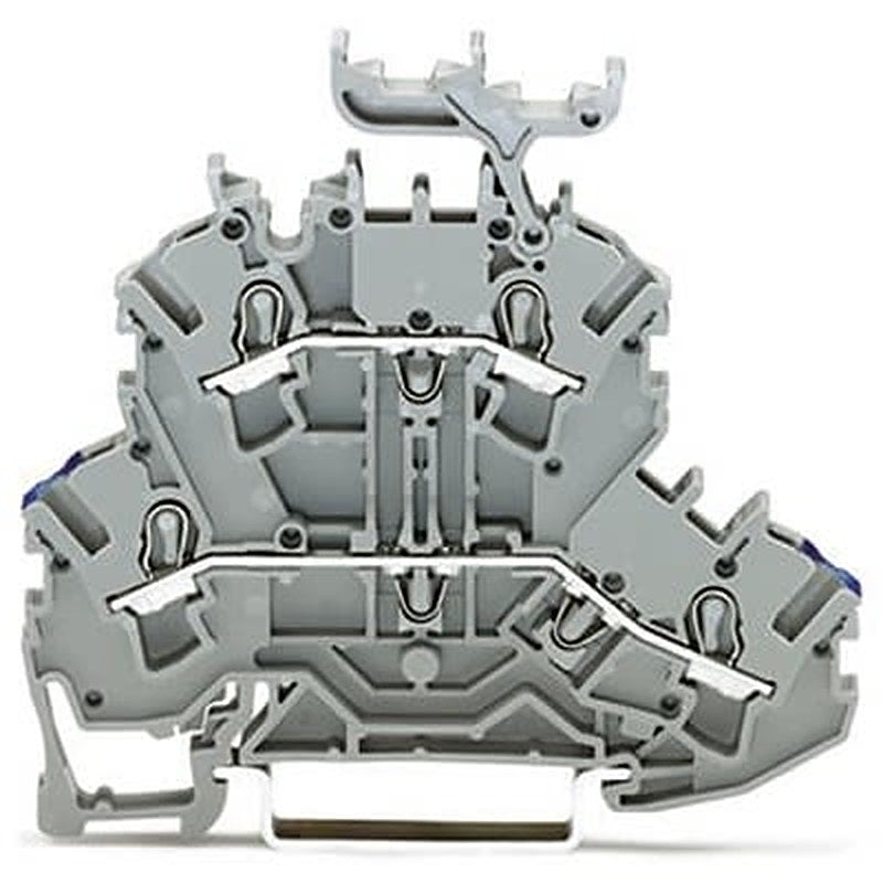 WAGO 2002-2232 TOPJOB S Series Double Level Terminal Block Grey, 2.5mm², 2-Level, Push-in, IECEx/ATEX/CSA