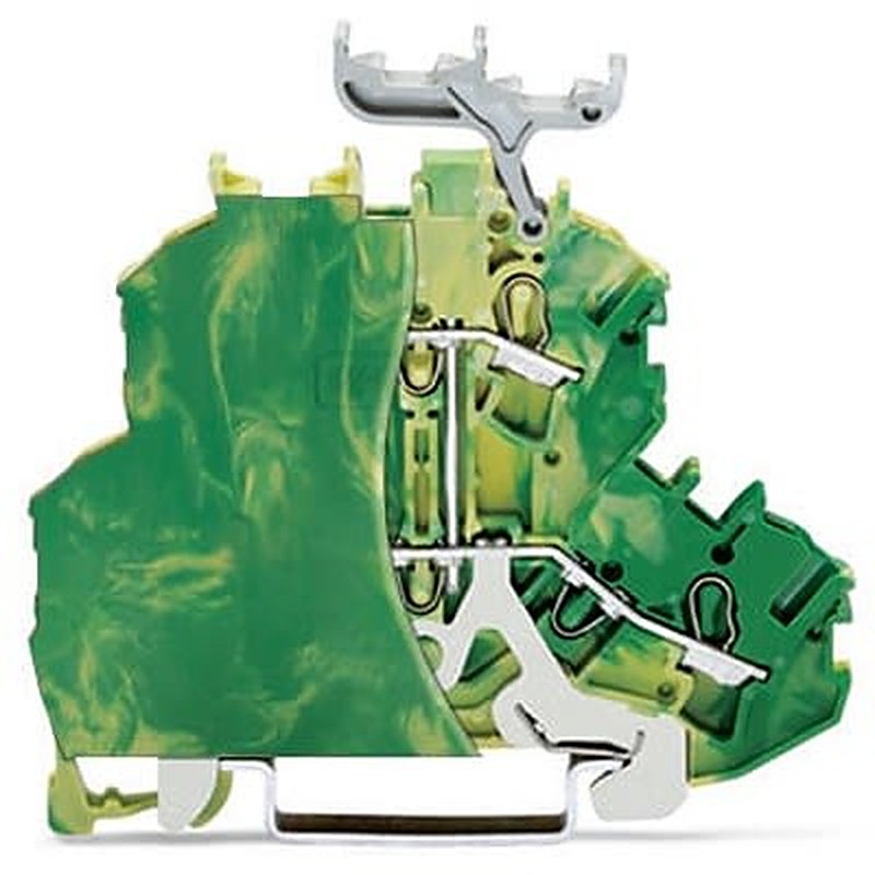 WAGO TOPJOB S Series Double Level Terminal Block Green, Yellow, 2.5mm², 2-Level, Push-in, ATEX, IECE
